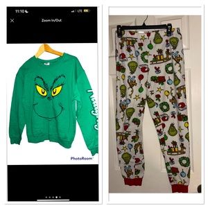 2 pc Women’s Grinch loungewear Set